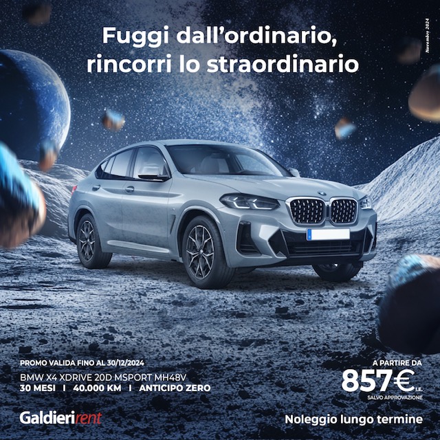 Bmw X4 XDrive Noleggio Bologna 11/12/2024