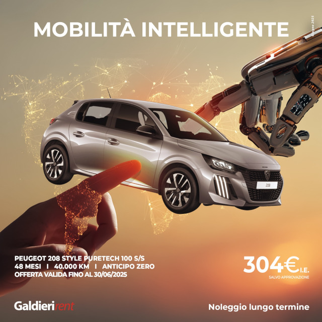 Peugeot 208 Noleggio Bologna 14/06/2025