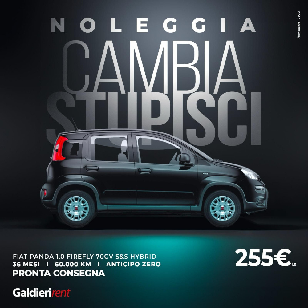 Fiat Panda Noleggio Bologna 15/11/2023