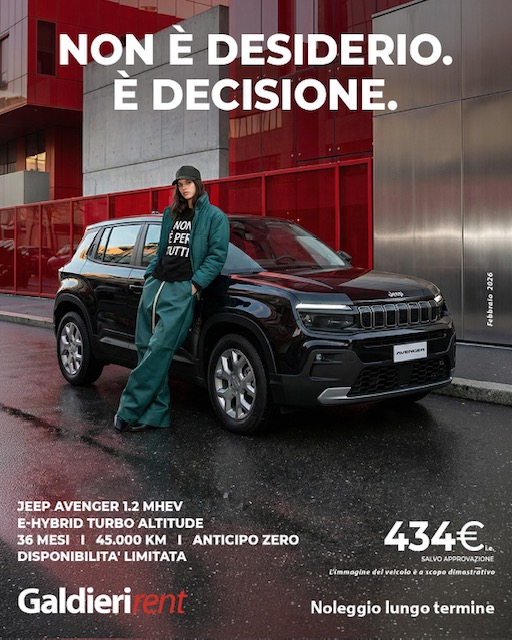 Jeep Avenger Noleggio Bologna 27022026