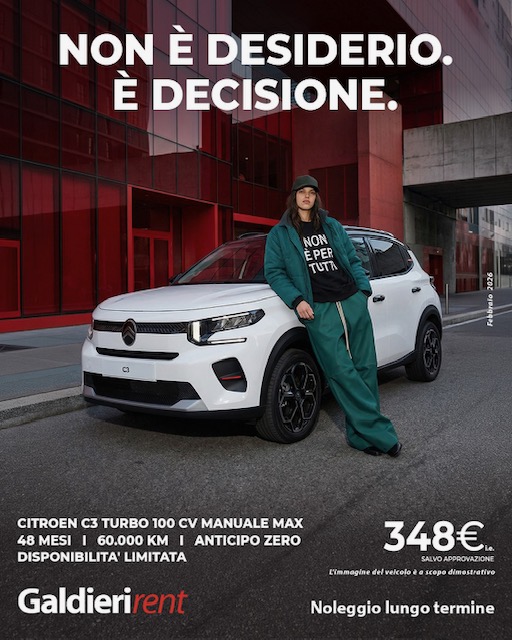 Citroen C3 Turbo Noleggio Bologna 27022026