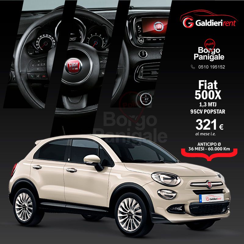 FIAT 500X 1,3 POPSTAR