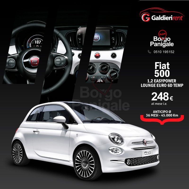 FIAT 500 1,2 EASYPOWER LOUNGE EURO 6D TEMP