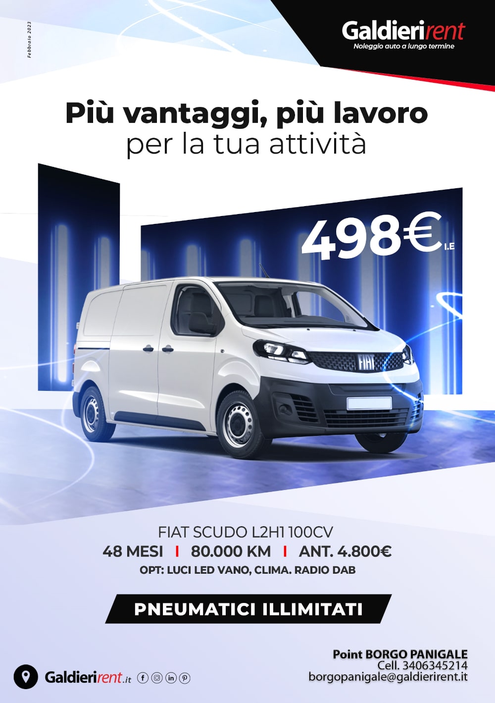 Fiat Scudo Noleggio Bologna 02/2023