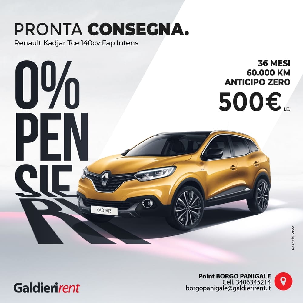 Renault Kadjar Noleggio Bologna 01/2022     
