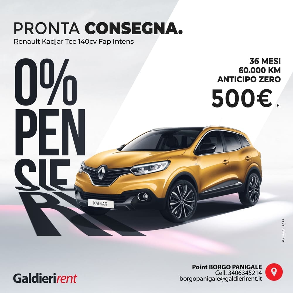 Renault Kadjar Noleggio Bologna 01/2022