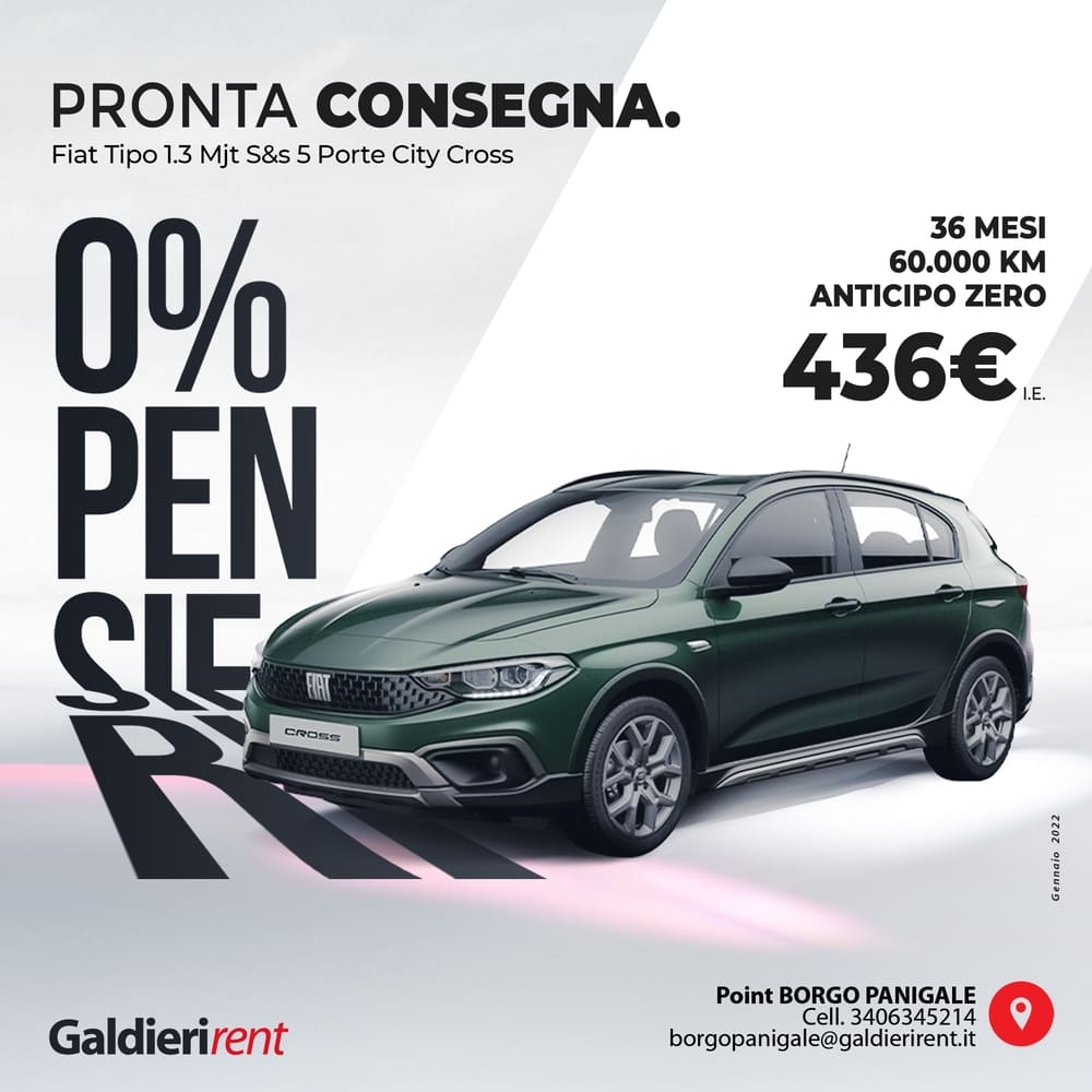 Fiat Tipo Noleggio Bologna 01/2022