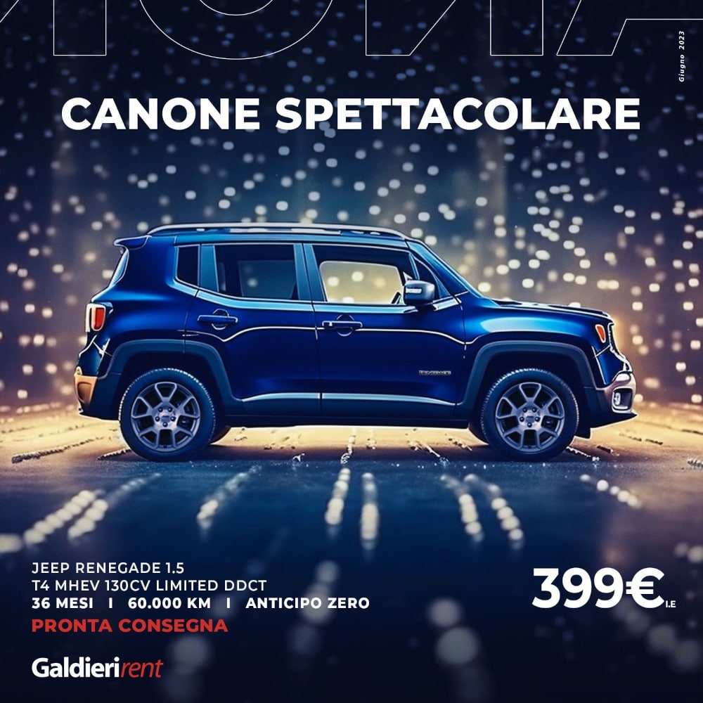 Jeep Renegade Noleggio Bologna 06/2023
