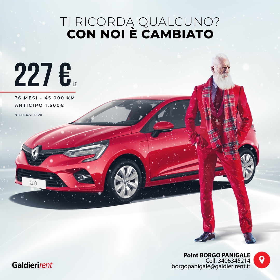 Renault Clio Noleggio Bologna 227,00€ 12/2020