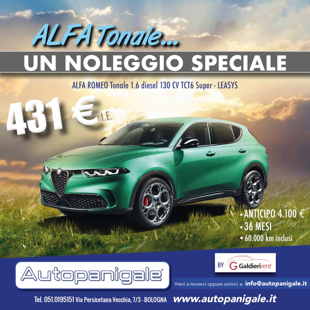 Alfa Romeo Tonale Diesel Noleggio Bologna 07/2022
