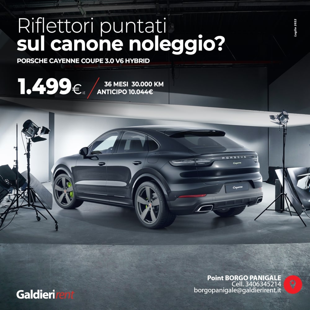 Porsche Cayenne Noleggio Bologna 07/2022 