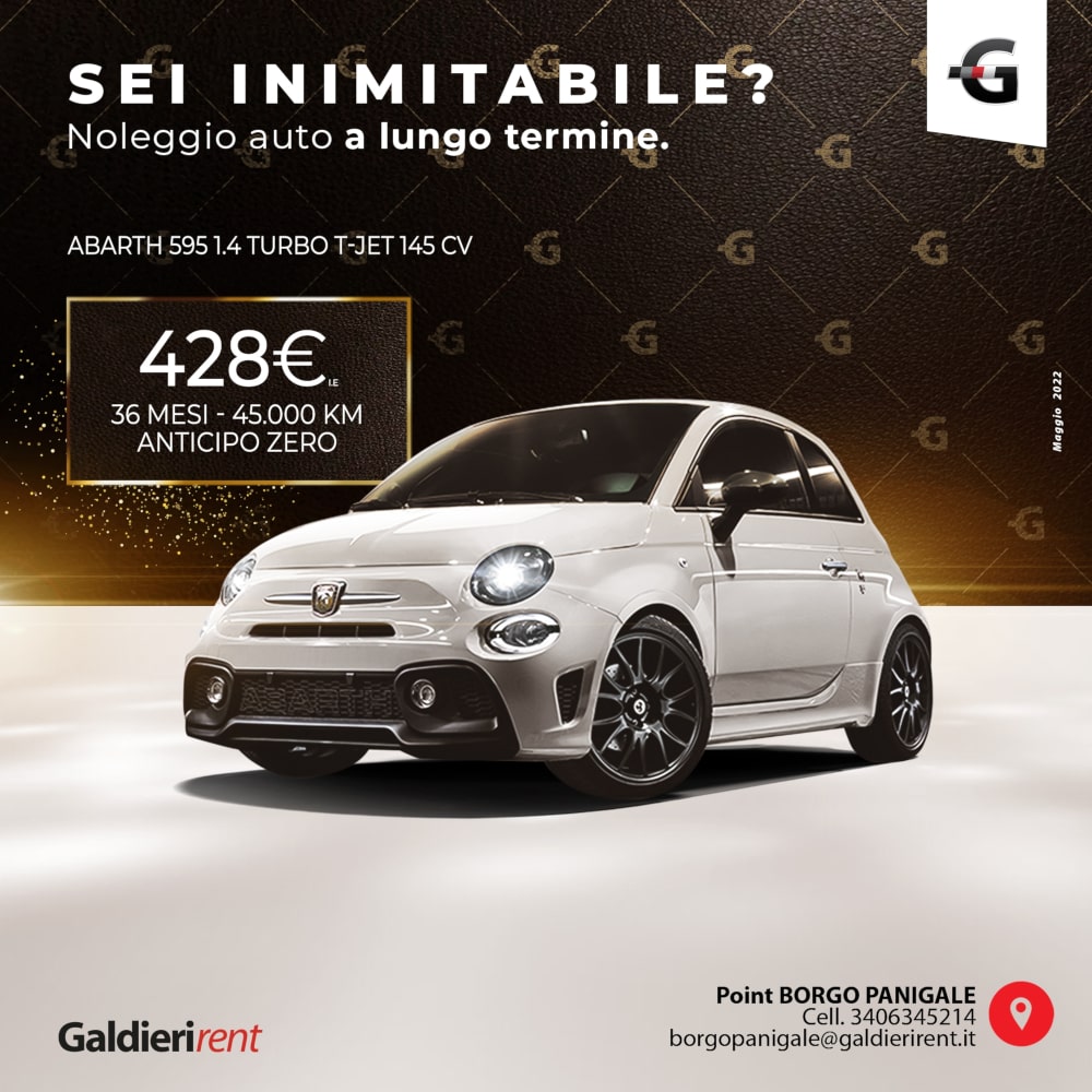 Fiat 500 Abarth Noleggio Bologna 05/2022