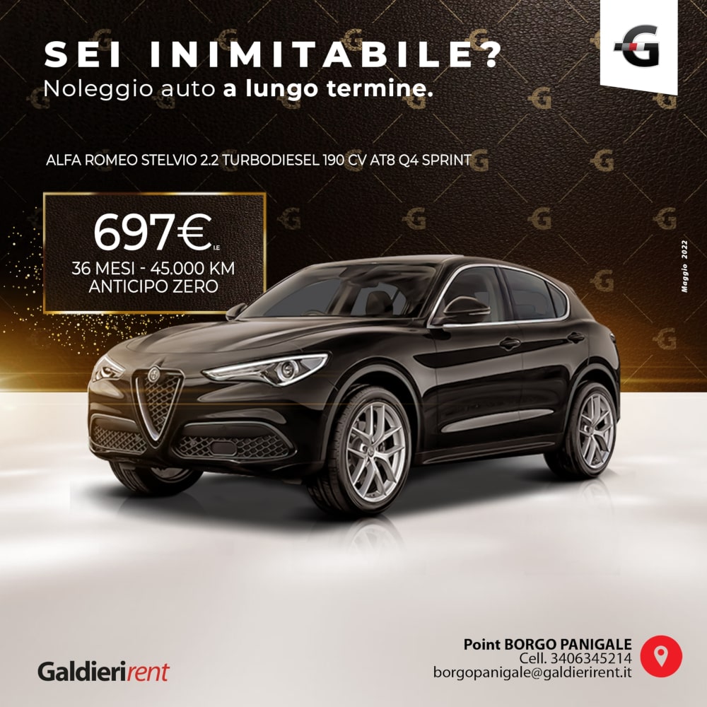 Alfa Romeo Stelvio Noleggio Bologna 05/2022