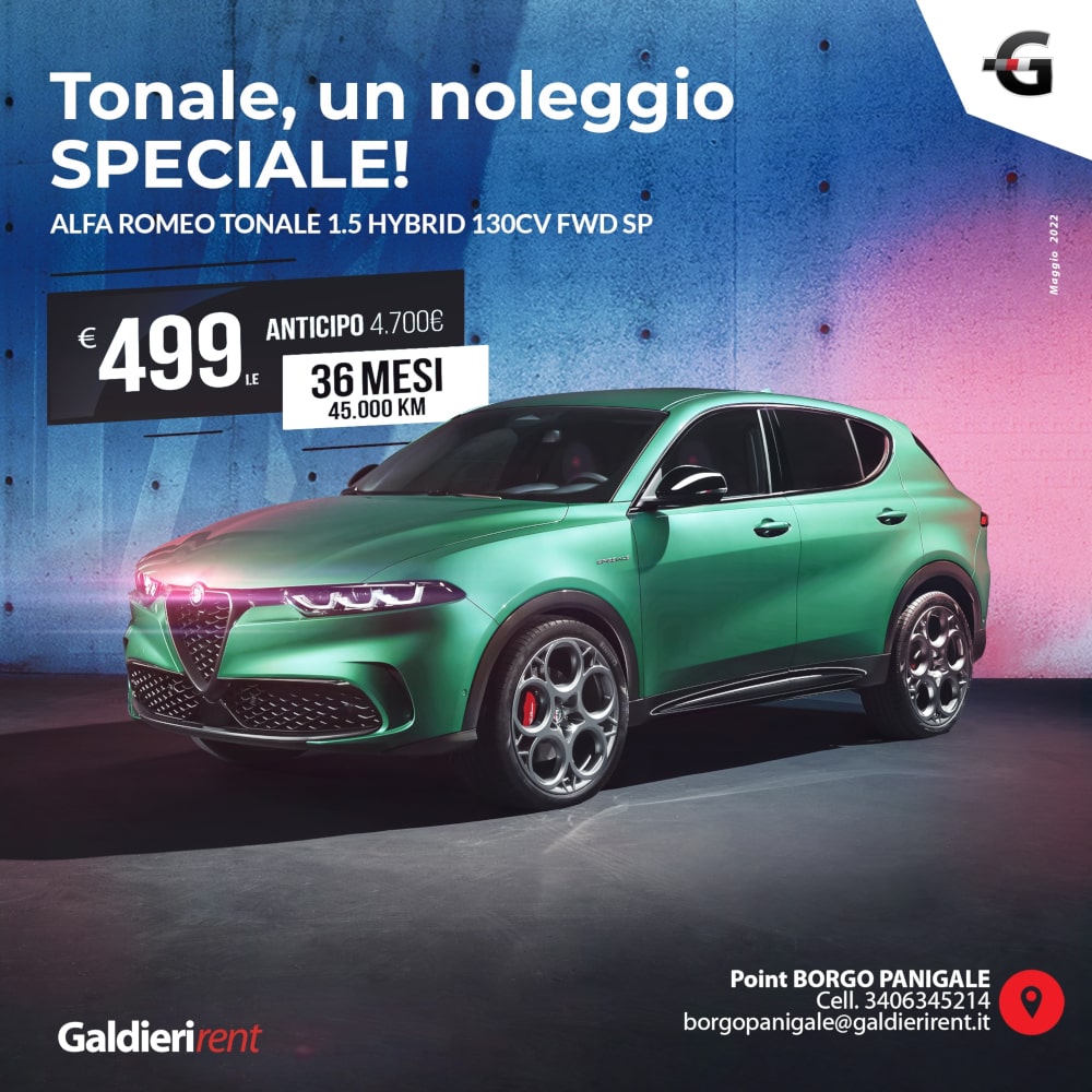 Alfa Romeo Tonale Noleggio Bologna 05/2022