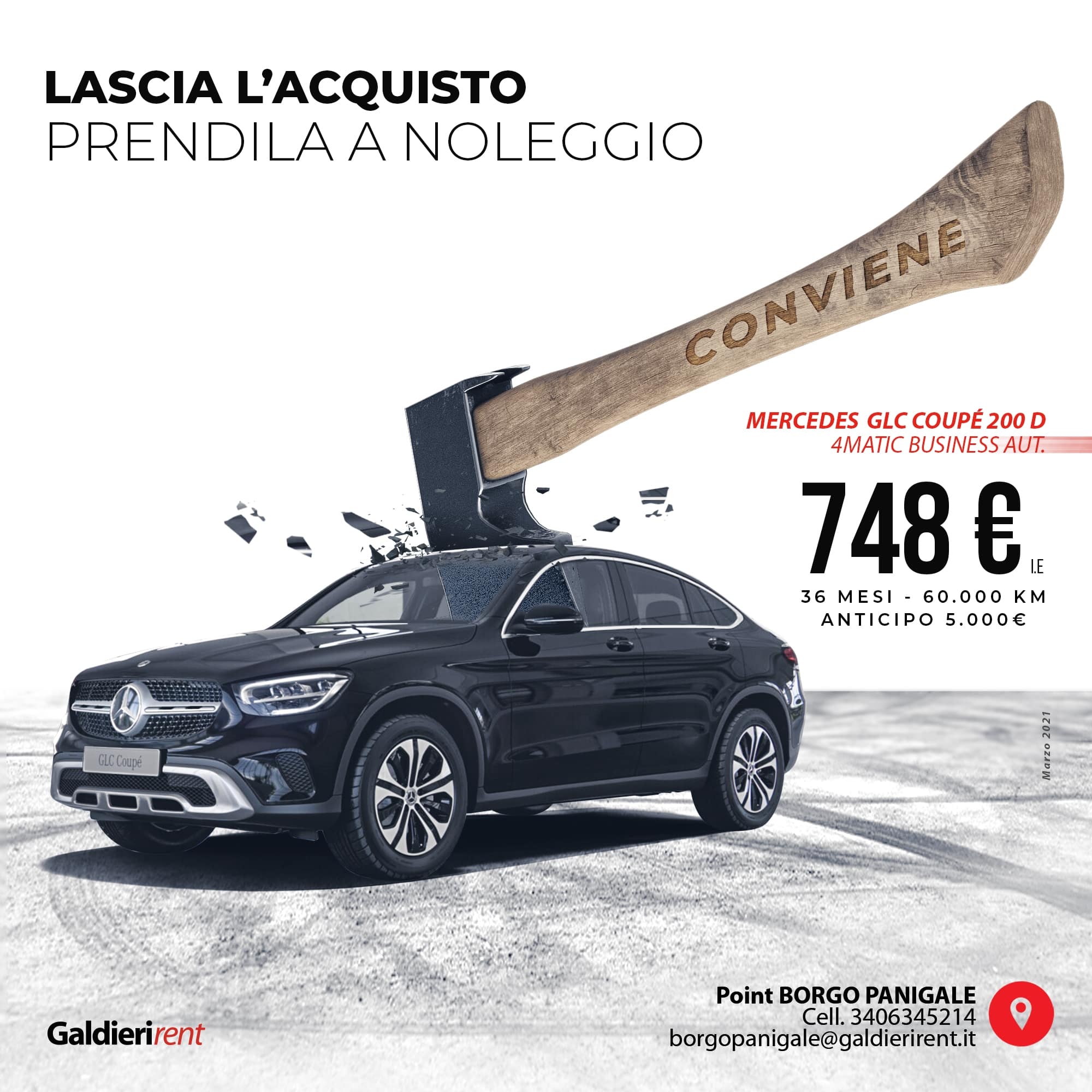 Mercedes GLC Noleggio Bologna 03/2021