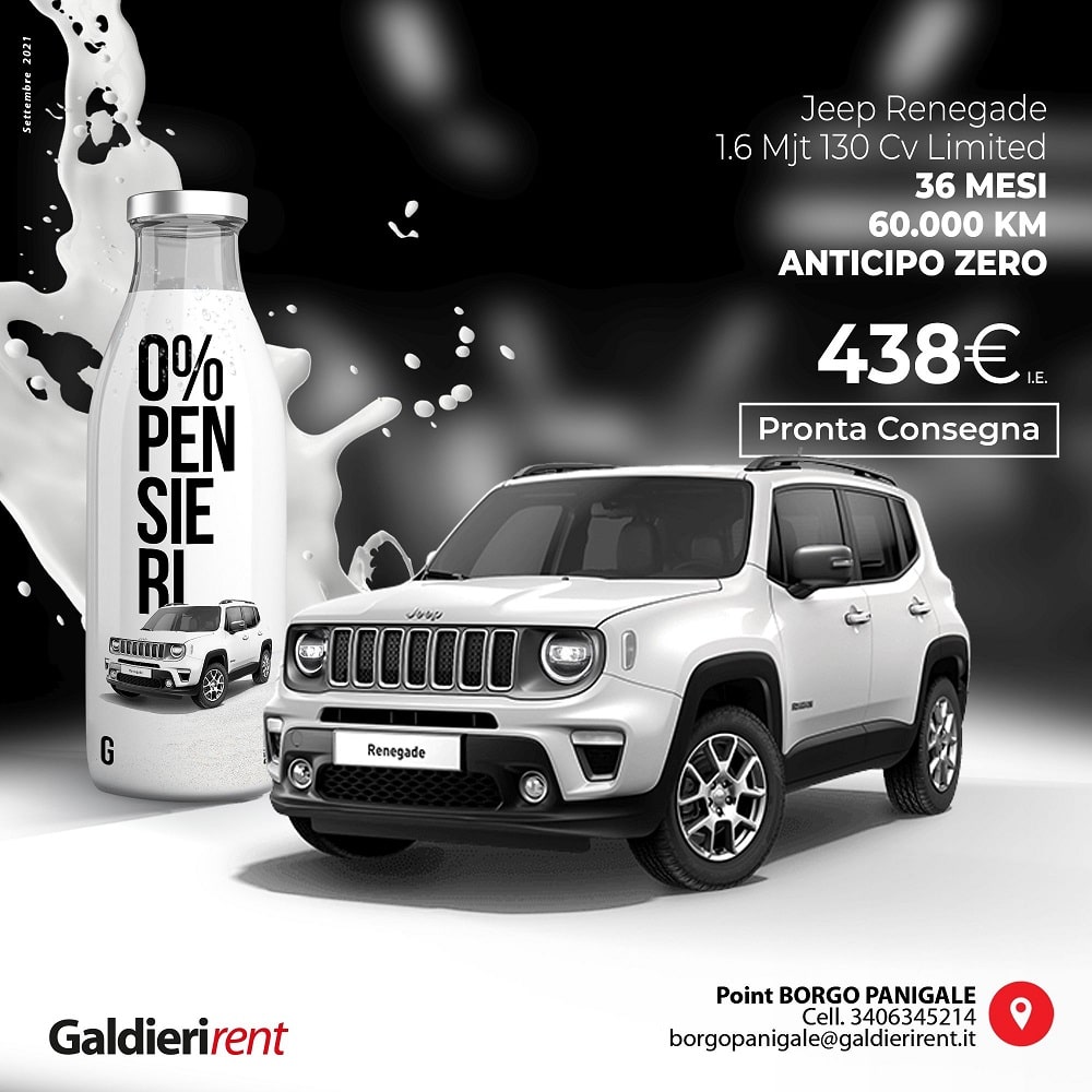 Jeep RENEGADE Noleggio Bologna 11/2021