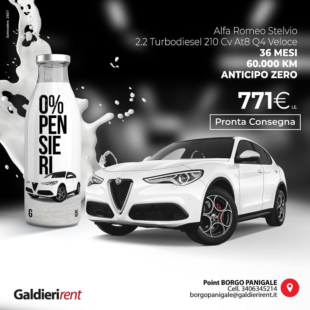 AlfaRomeo STELVIO Noleggio Bologna 11/2021