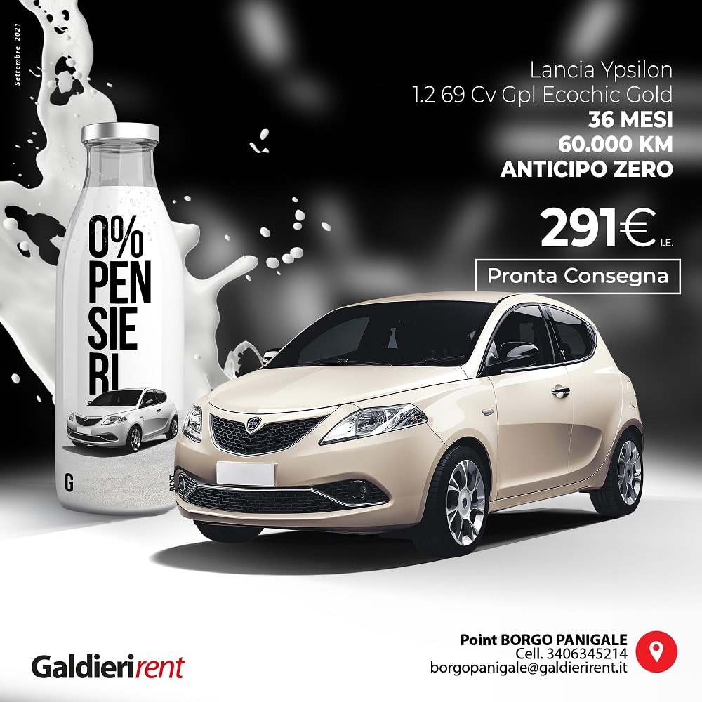 Lancia YPSILON Noleggio Bologna 11/2021