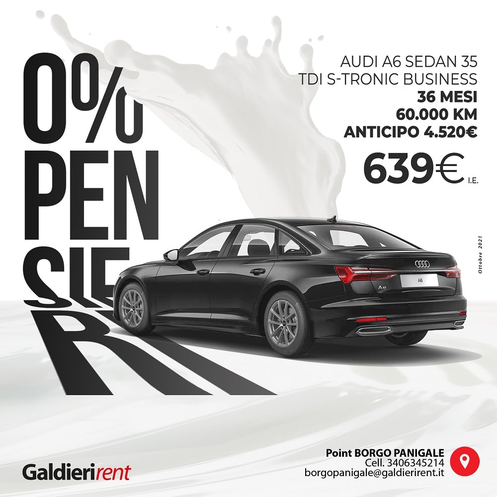 Audi A6 SEDAN Noleggio Bologna 11/2021