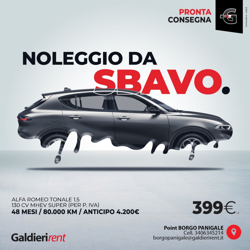 Alfa Romeo Tonale Noleggio Bologna 10/2022 